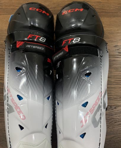 Senior CCM JetSpeed FT8 16”Shin Pads (New)