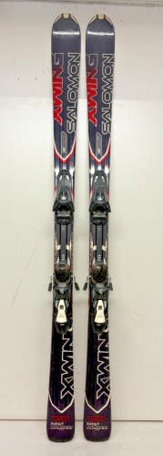Salomon X-Wing 4 158cm 115-72-101 r=13.2m Skis LZ Adjustable Size Bindings GREAT