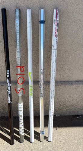 Lot of 4 metal short sticks (used) read description