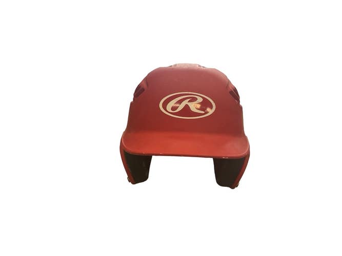 Used Rawlings HELMET Batting Helmet No Mask Red MD 11859-S000032949