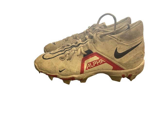 Used Nike ALPHA FASTFLEX BB/SB Cleats White Junior 05 11859-S000032967