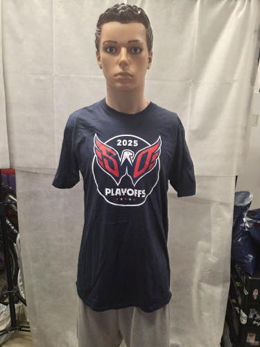 NWT Washington Capitals 2025 Playoffs Shirt Fanatics L NHL
