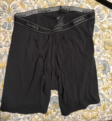 Hanes Black Boxer Briefs Size XXL (Used)