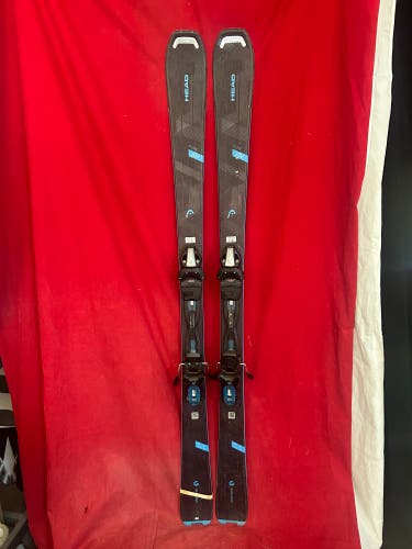 Skis: HEAD 153 cm All Mountain Skis With Bindings (Used)