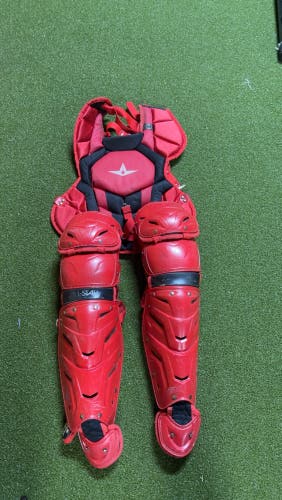 Red All Star System 7 Axis Catcher's Set (Used)
