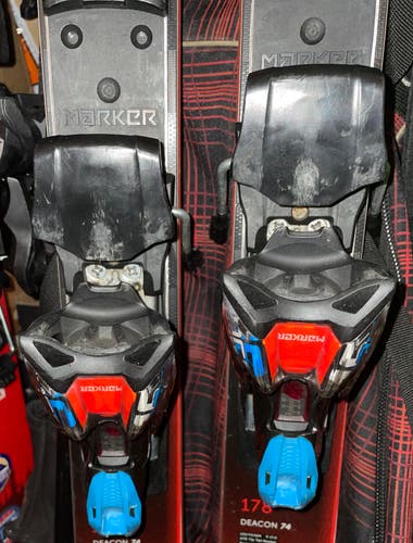 Marker Race Xcell Ski Bindings 85 mm Brake Max Din 16 (Used) With Plates