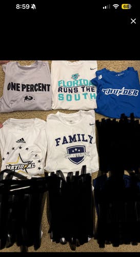 Sweetlax and thunder size medium dri fit shirts(Used) message me for individual shirts