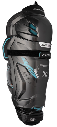 New, NWT Bauer Supreme Fuse Shin Guards, Size Intermediate, 13", 14"