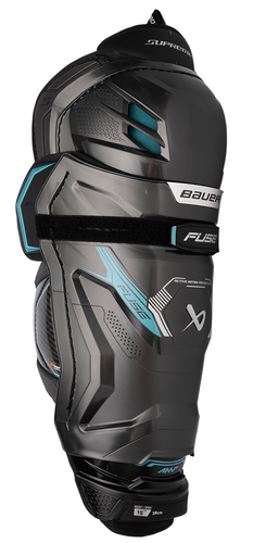 New, NWT Bauer Supreme Fuse Shin Guards, Size Senior 15"