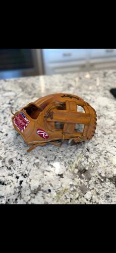 Rare Tan TT2 Troy Tulowisky Rawlings Heart of the Hide RH Infield Baseball Glove 11.5" (Used)