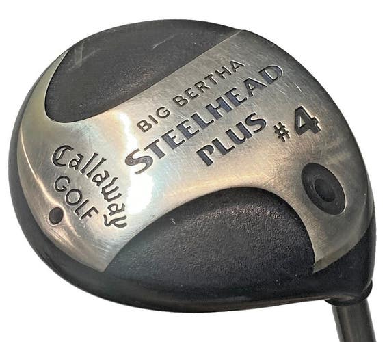Callaway Big Bertha Steelhead Plus 4 Wood 16.5 RH Stiff Graphite 42" New Grip HC