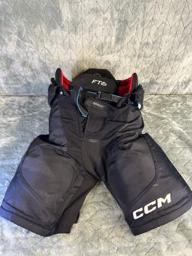 Black Intermediate Large CCM JetSpeed FT6 Hockey Pants (Used)