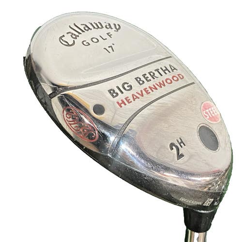Callaway Big Bertha Heavenwood 2h 17* Hybrid RH Stiff Steel Factory Grip HC Nice
