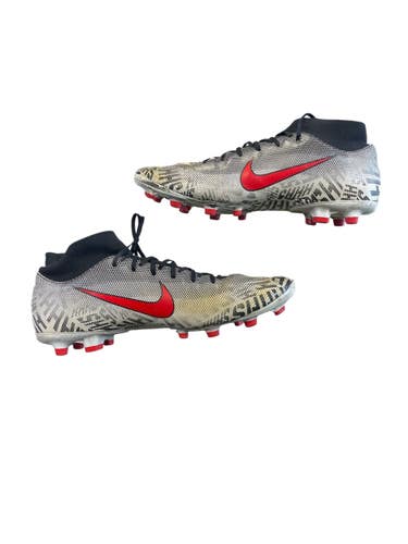 Used Nike NEYMAR Soccer Cleats White/Black/Red Senior 11 11873-S000244991