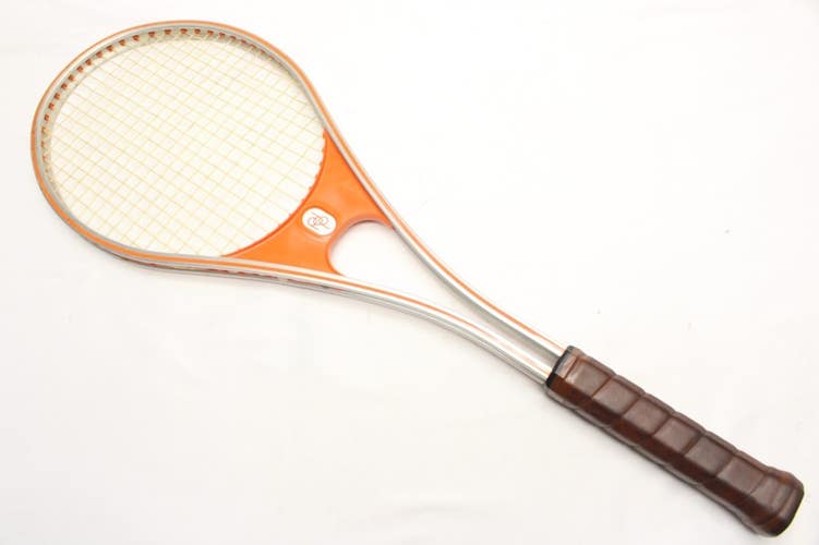 USA MADE VINTAGE PDP "OPEN" ALUMINUM TENNIS RACQUET (4 3/8) ANTIQUE/ DISPLAY