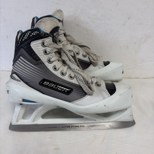 Junior Size 3 Bauer Reactor 4000 Ice Hockey Goalie Skates