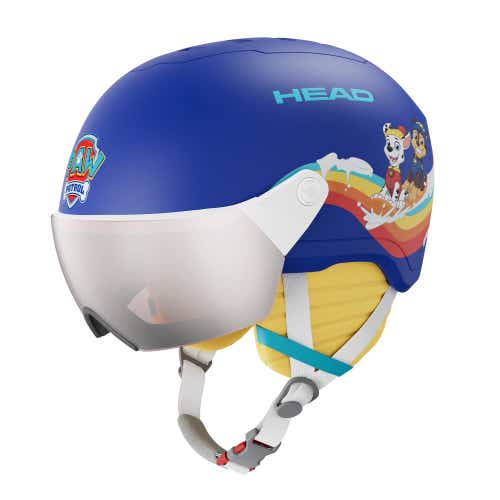 Head YUKI VISOR PAW blue Ski & Snowboard Helmets