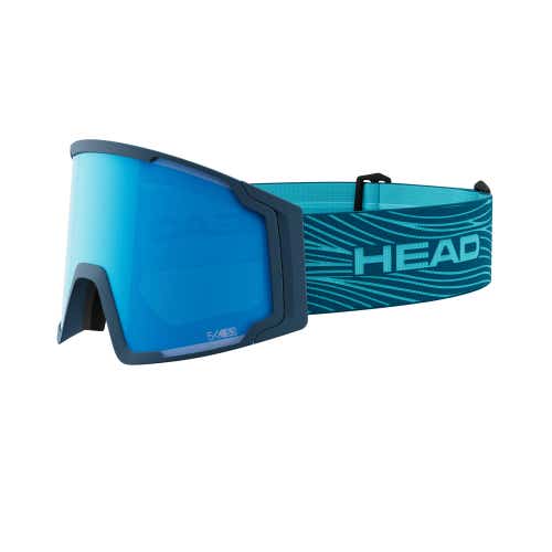 Head NEVES PRO 5K RACE blue petrol + SL Ski & Snowboard Goggles