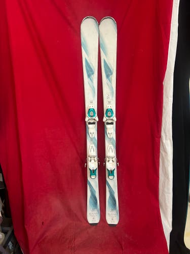 Skis: Salomon 154 cm All Mountain Skis With Bindings (Used)