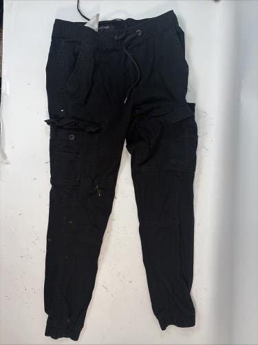 Vertical Sports Black Pants w/ Cargo Pockets, Small