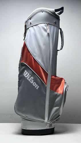 Wilson Lightweight Cart Bag Gray 5-Way Divide Single Strap Golf Bag
