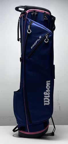 Wilson Profile Stand Bag Blue 4-Way Divide No Strap Golf Bag