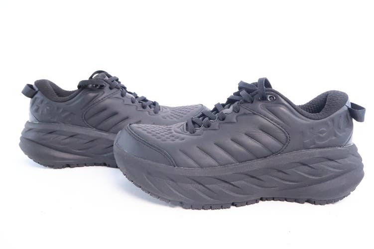Hoka One One Bondi SR Women Sz 6.5 Black Slip Resistant Sneakers 1110521BBLC #75