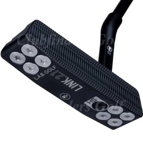 NEW LAB Golf LINK.2.1 HS 2026 Milled 34" Putter Matte Black Stepped w/ HC