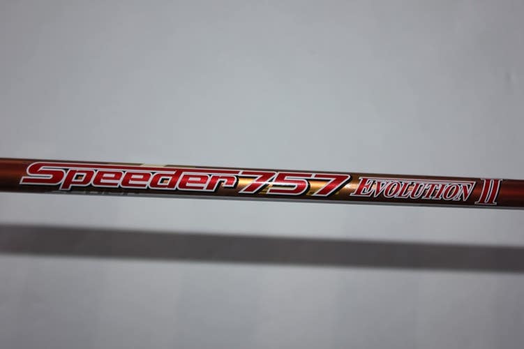 FUJIKURA SPEEDER 757 EVOLUTION II DRIVER SHAFT - EXTRA STIFF - TAYLORMADE TIP