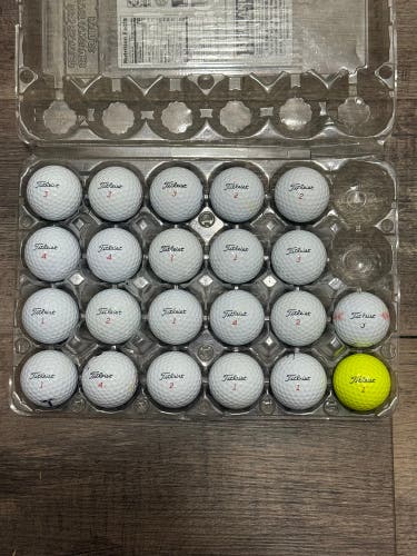 22 Titleist TruFeel Golf Balls - Nearly All 5A MINT CONDITION