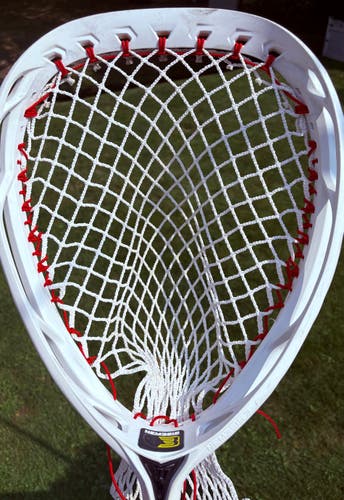 Warrior Nemesis 3 Goalie Head - Fresh "Ghost" Stringing - Great Head for Youth Goalies - (Used)