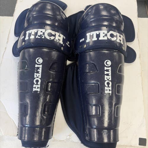 Senior Size 16 Inch ITECH Ice Hockey Shin Guards Pads