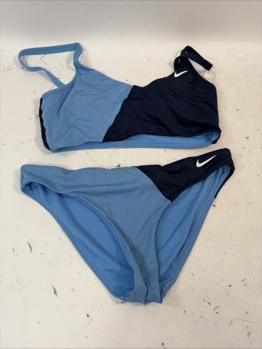 Nike Colorblock Midkini, Blue, Medium