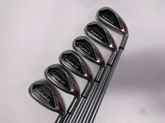 Callaway Diablo Edge Iron Set 6-PW+SW Ladies Graphite Womens RH