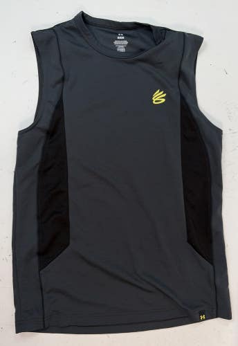 Under Armuor Curry Brand Sleeveless T-shirt, Black, Medium