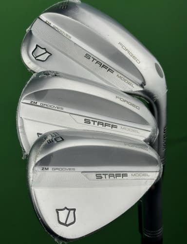 Wilson Staff ZM Forged Wedge Set 50-08*, 54-08*, 58-06* Gap Sand Lob Steel NEW!
