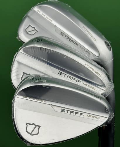 Wilson Staff ZM Forged Wedge Set 52-08*, 56-12*, 60-10* Gap Sand Lob Steel NEW!