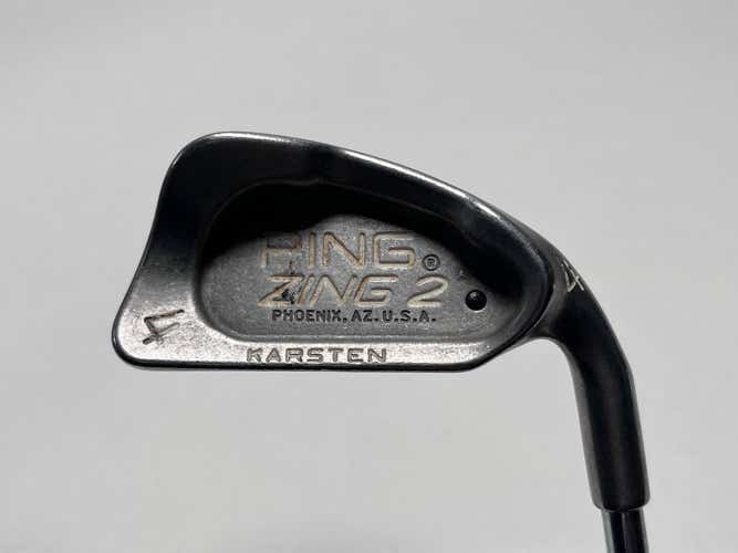 Ping Zing 2 Single 4 Iron Black Dot Karsten JZ Regular Steel Mens RH