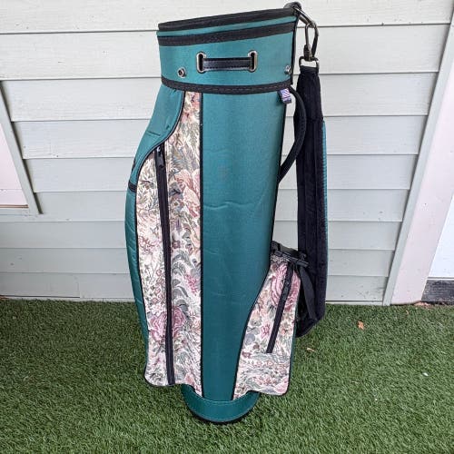Vintage Hunter Sports USA Golf Bag Floral Tapestry 3-Way Carry – Made in USA