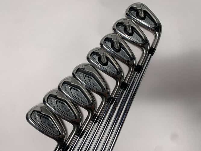 Titleist T300 Iron Set 4-PW True Temper AMT S300 Black Stiff Steel Mens RH +1''