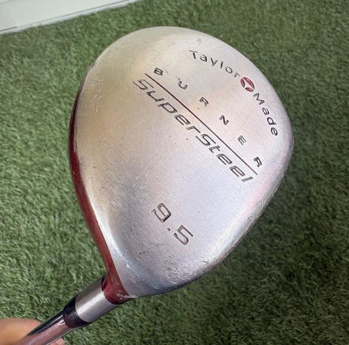 Men's TaylorMade Supersteel Right Handed Driver Regular Flex 9.5 Loft Steel Shaft 44" (Used)