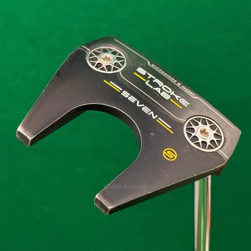 Odyssey Stroke Lab Seven S Black 34.5" Slant-Neck Mallet Putter Golf Club