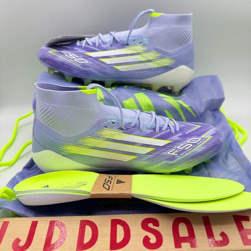 Adidas F50 Sparkfusion Elite Mid FG/AG Soccer Cleats Violet JH7648 Women Sz 7.5

New
