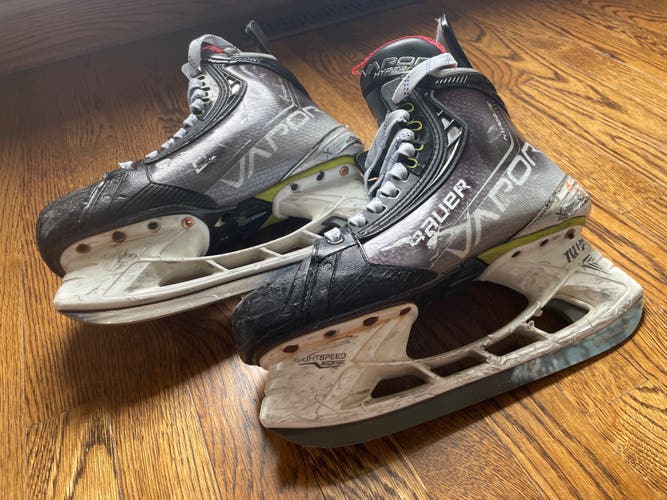 Bauer Vapor Hyperlite Hockey Skates size 8 fit 2 w/extra steel