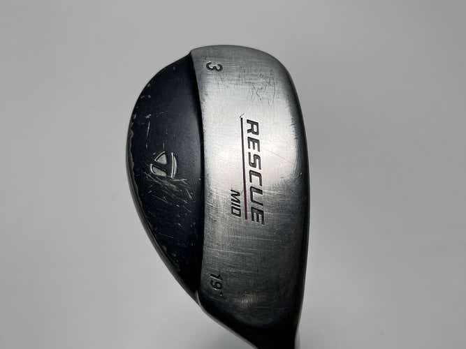 TaylorMade Rescue Mid 3 Hybrid 19* Stiff Graphite Mens RH