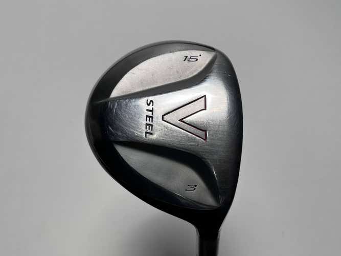 TaylorMade V Steel 3 Fairway Wood 15* MAS2 Stiff Graphite Mens RH