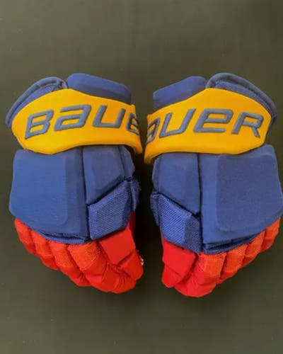 BAUER 2S PRO STOCK GLOVES 13” DEVILS REVERSE RETRO