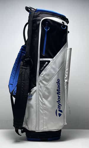 TaylorMade FlexTech Stand Bag White 5-Way Divide Dual Strap Golf Bag NEW