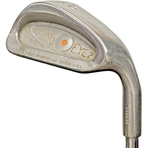 Ping Eye2 8 Iron Orange Dot 2* Flat Stiff Steel 36.5 Inches RH Nice Wrap Grip