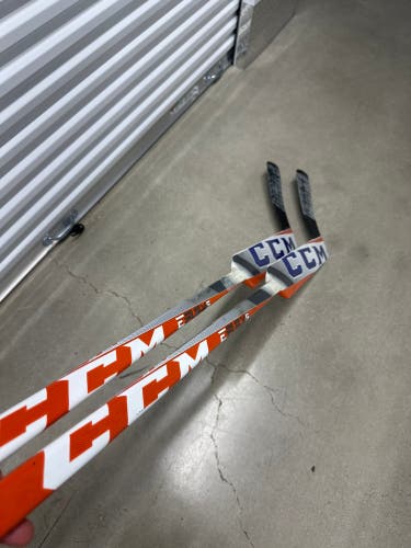Two Pack Senior CCM Extreme Flex 5 Prolite Regular Goalie Stick 26" Paddle Pro Stock (Used)